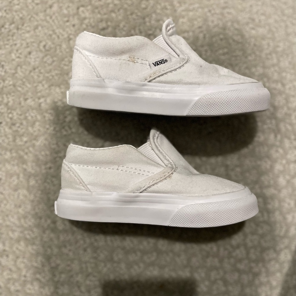 White Vans in Toddler size 5